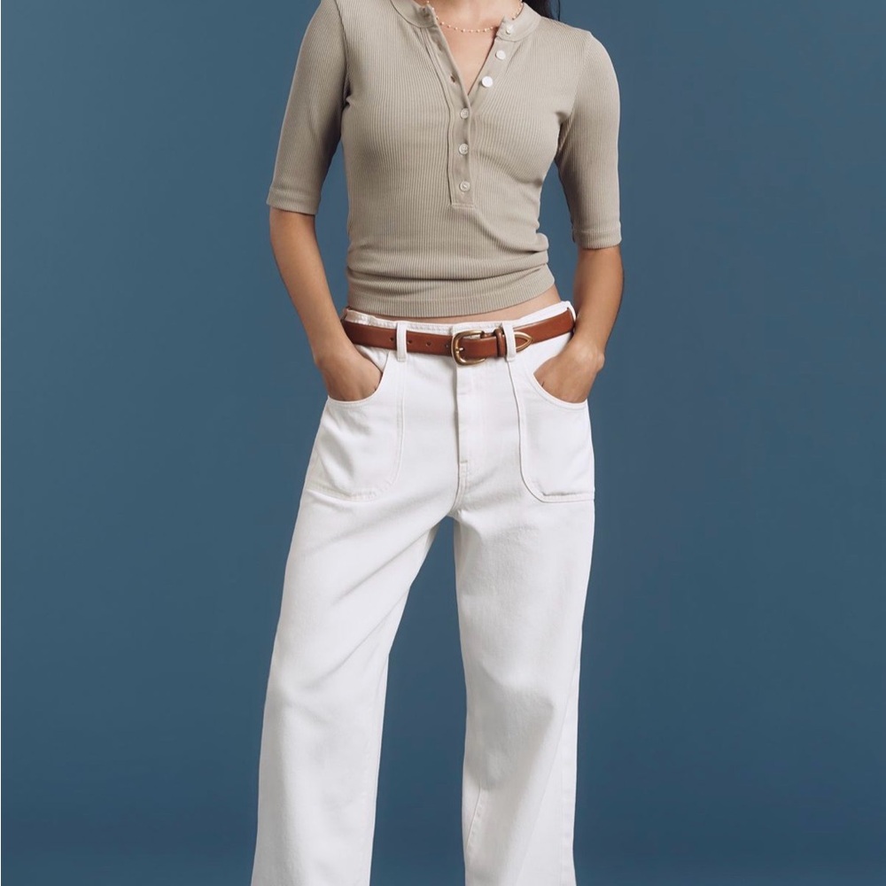 Anthropologie Pilcro Jenna Mid-rise Relaxed Jeans - new with tags - XS